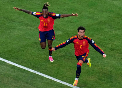 APTOPIX Argentina Spain WCup Soccer