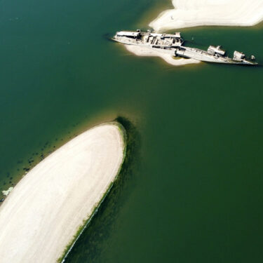 APTOPIX Serbia Danube Sunken Boats