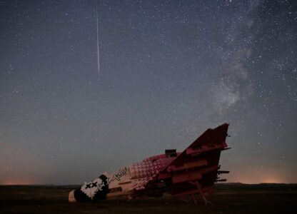 APTOPIX Mideast Israel Perseid Meteor Shower