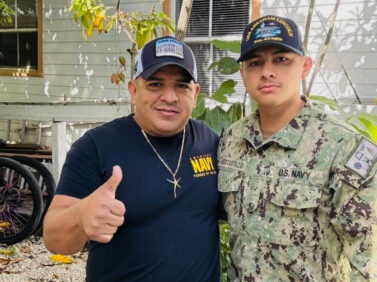 USS Lincoln Soldier Father Arrested