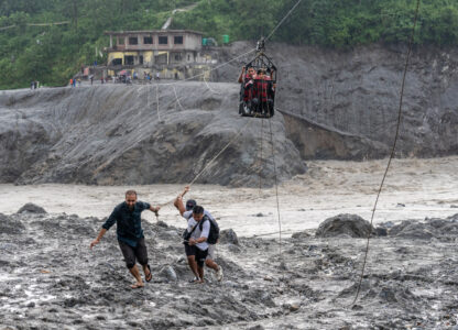 APTOPIX Nepal Flash Floods