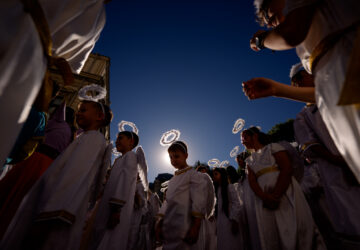 APTOPIX Romania Angels Parade