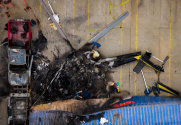 APTOPIX Helicopter Crash Los Angeles