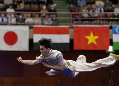 APTOPIX Asian Games Opening Wushu