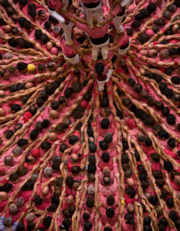 APTOPIX Spain Catalonia Human Tower