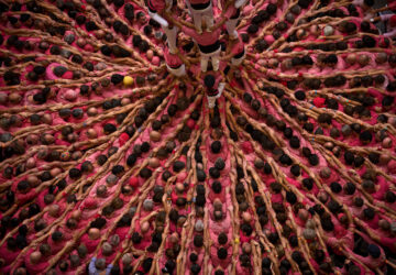 APTOPIX Spain Catalonia Human Tower