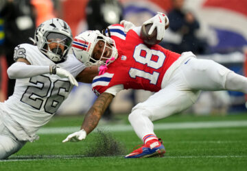 APTOPIX Raiders Patriots Football