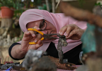 Lebanon Israel Shrapnel Art